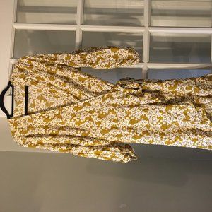 Flowy Wrap-front Dress